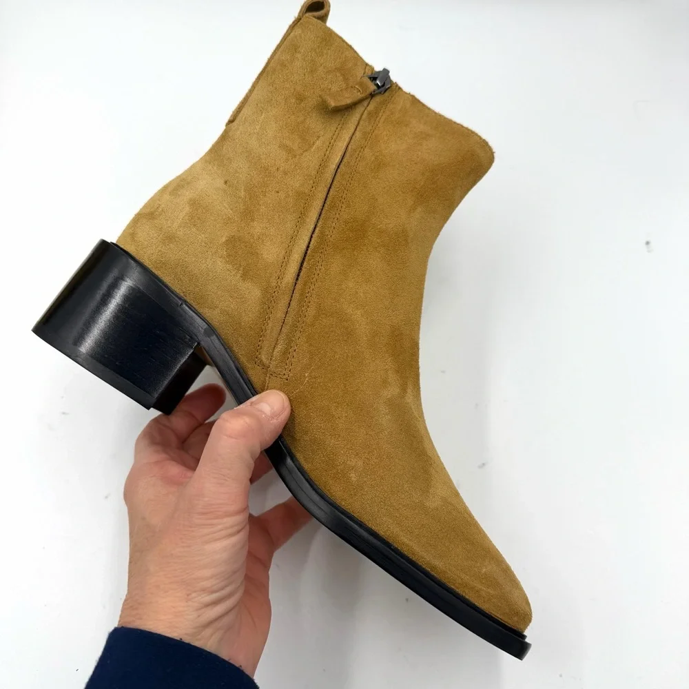 NEW Everlane Toasted Almond Suede Tan Leather The City Boot in Size‎ 7